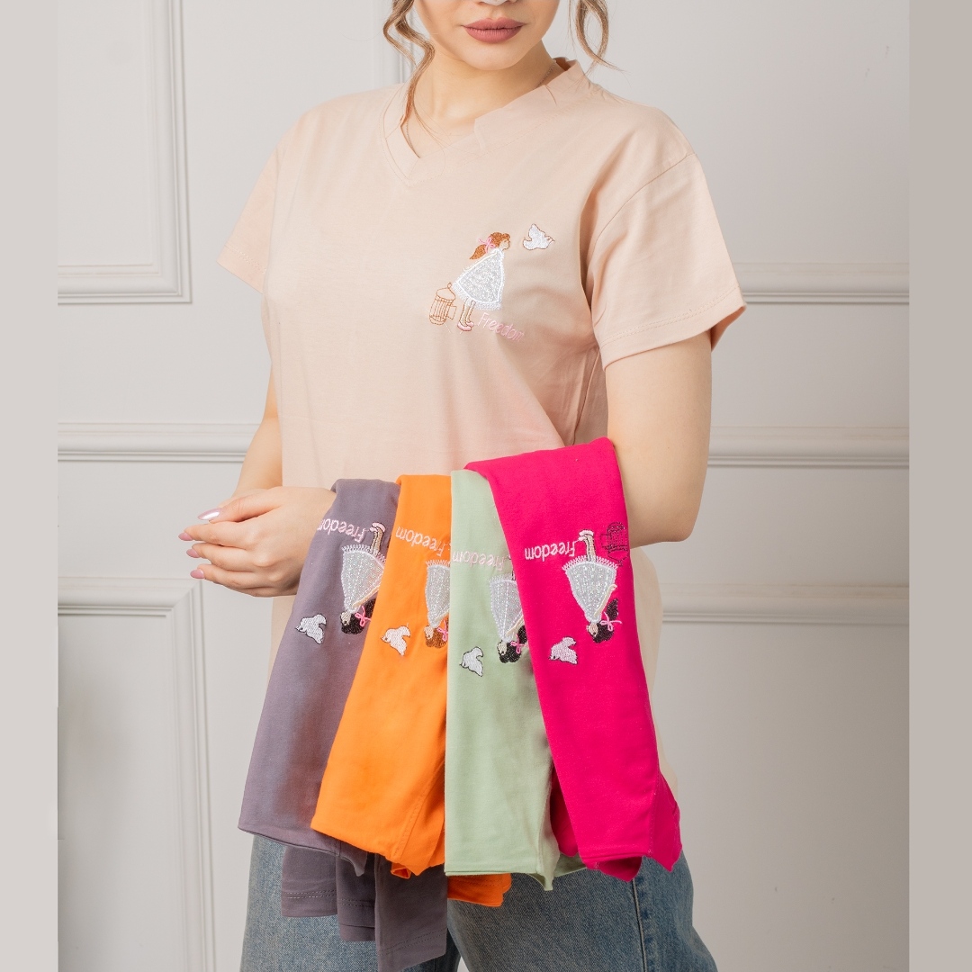 تیشرت گلدوزی آزادی