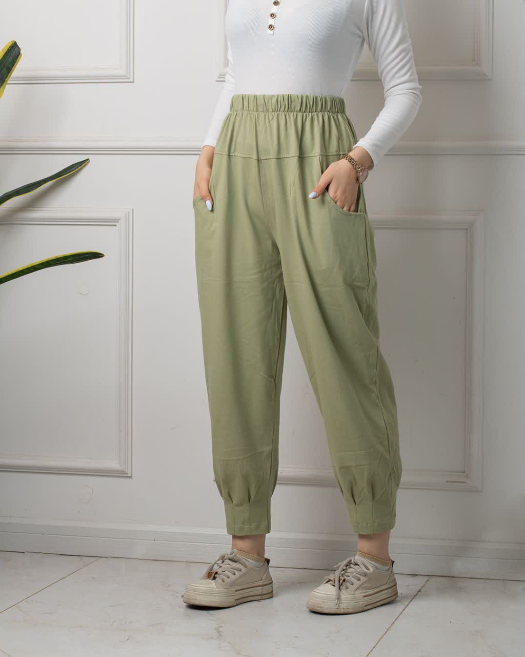 شلوار ساده پیله ای