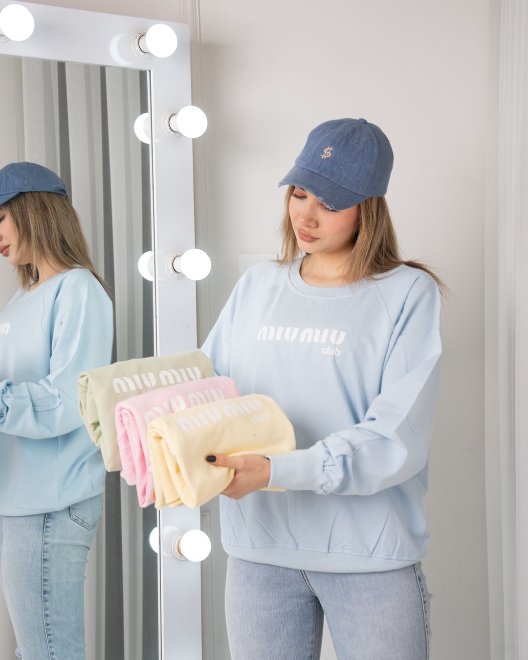 بلوز آستین رگلان miu miu