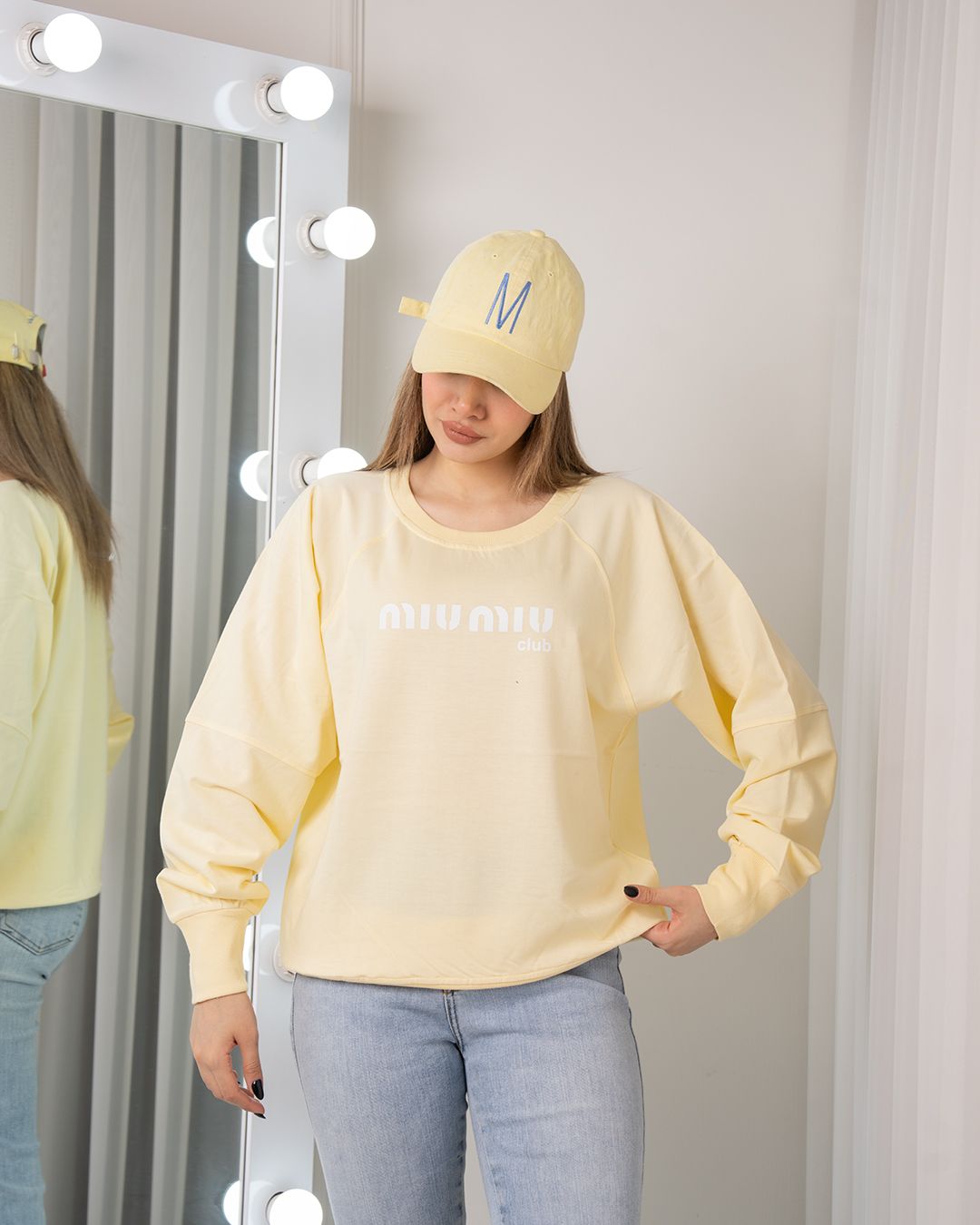 بلوز آستین رگلان miu miu