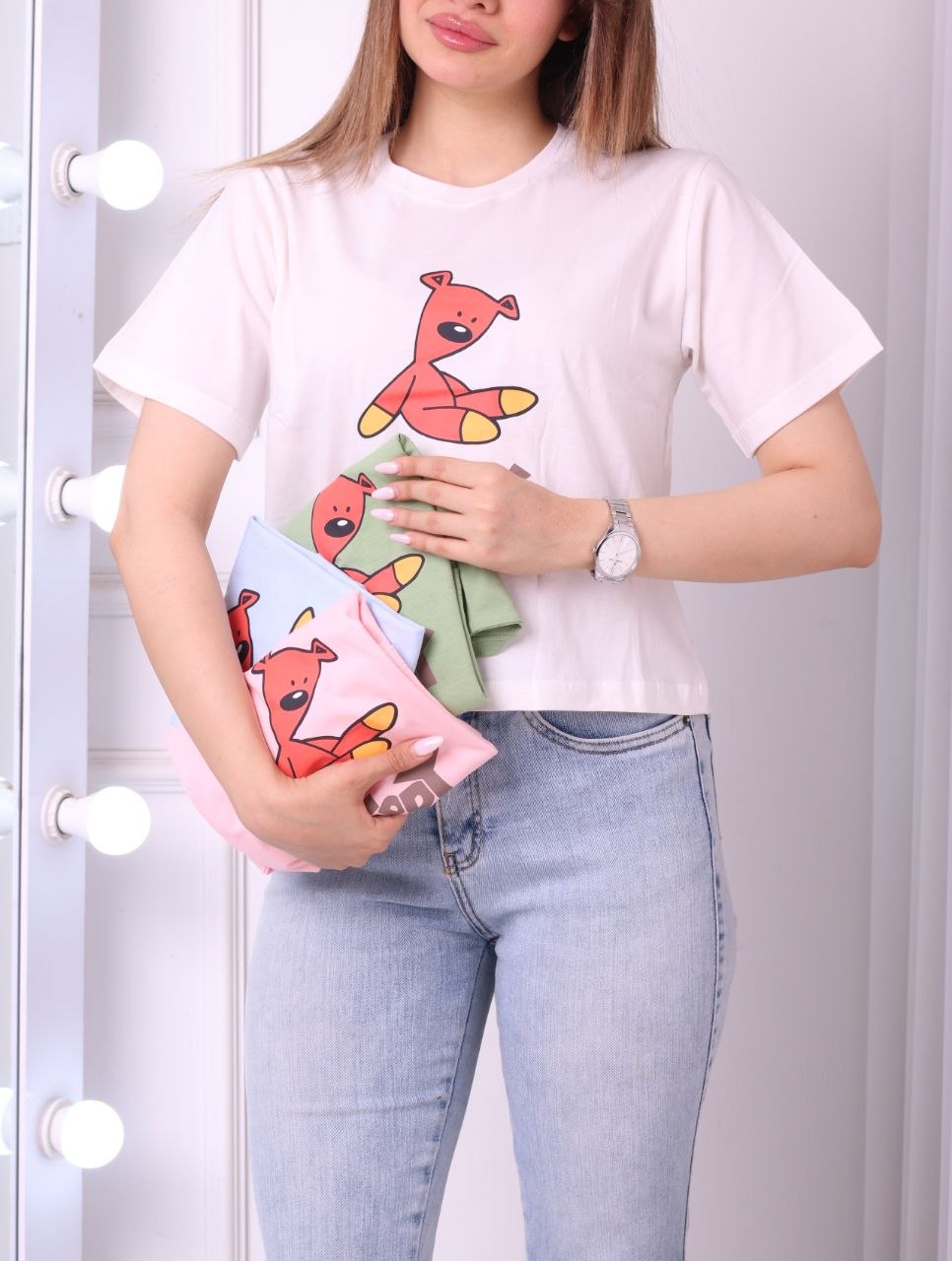 کراپ Teddy سفید