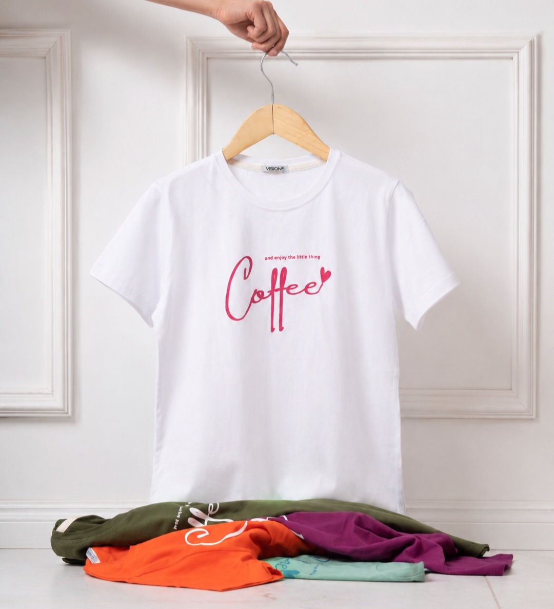 تیشرت coffe سفید